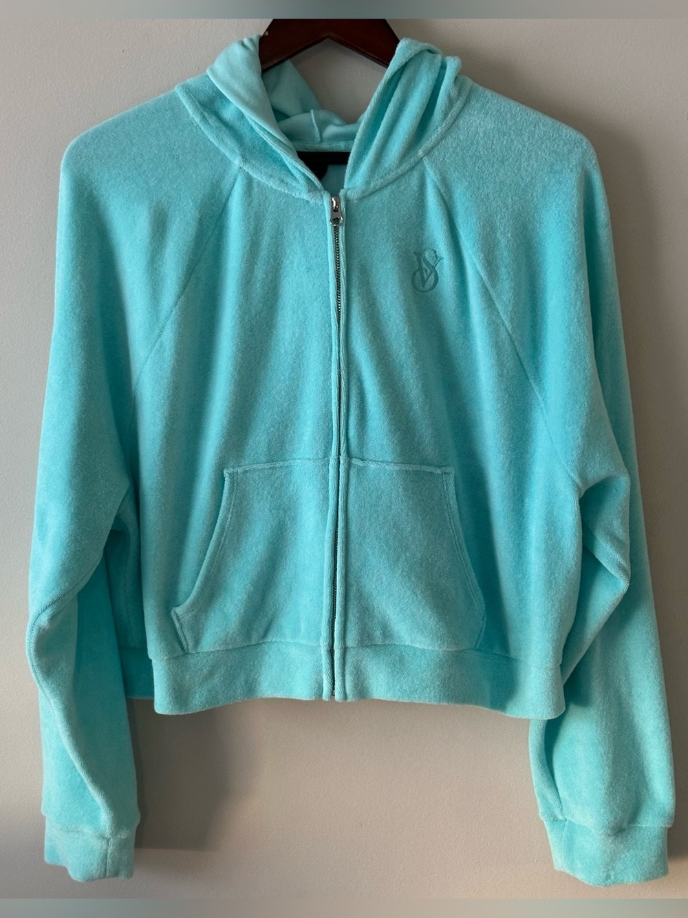Victoria’s Secret On Point large blue full zip hoodie